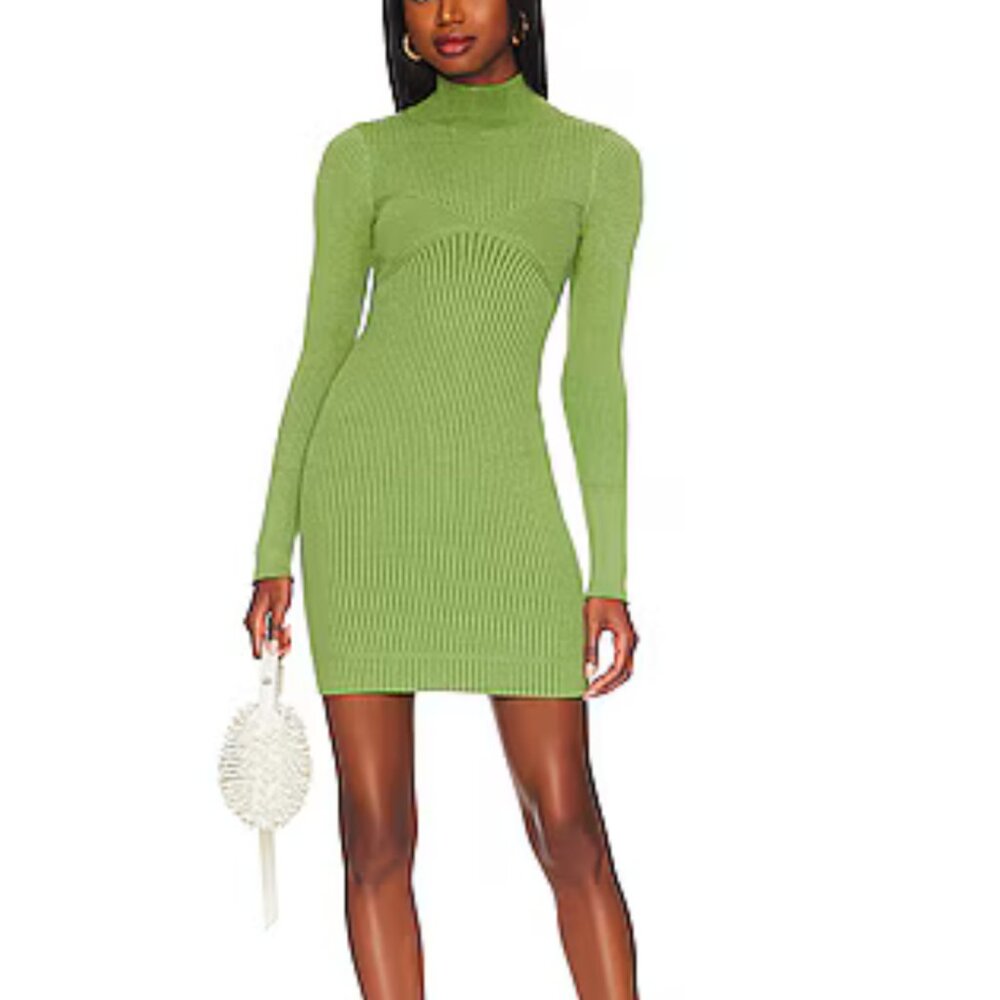 NBD, size small, green mini dress